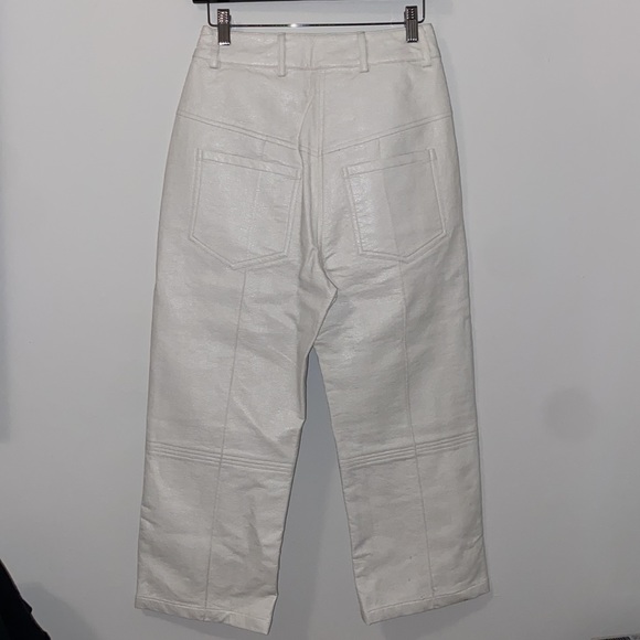 Snake skin white high waisted capris - Picture 4 of 4